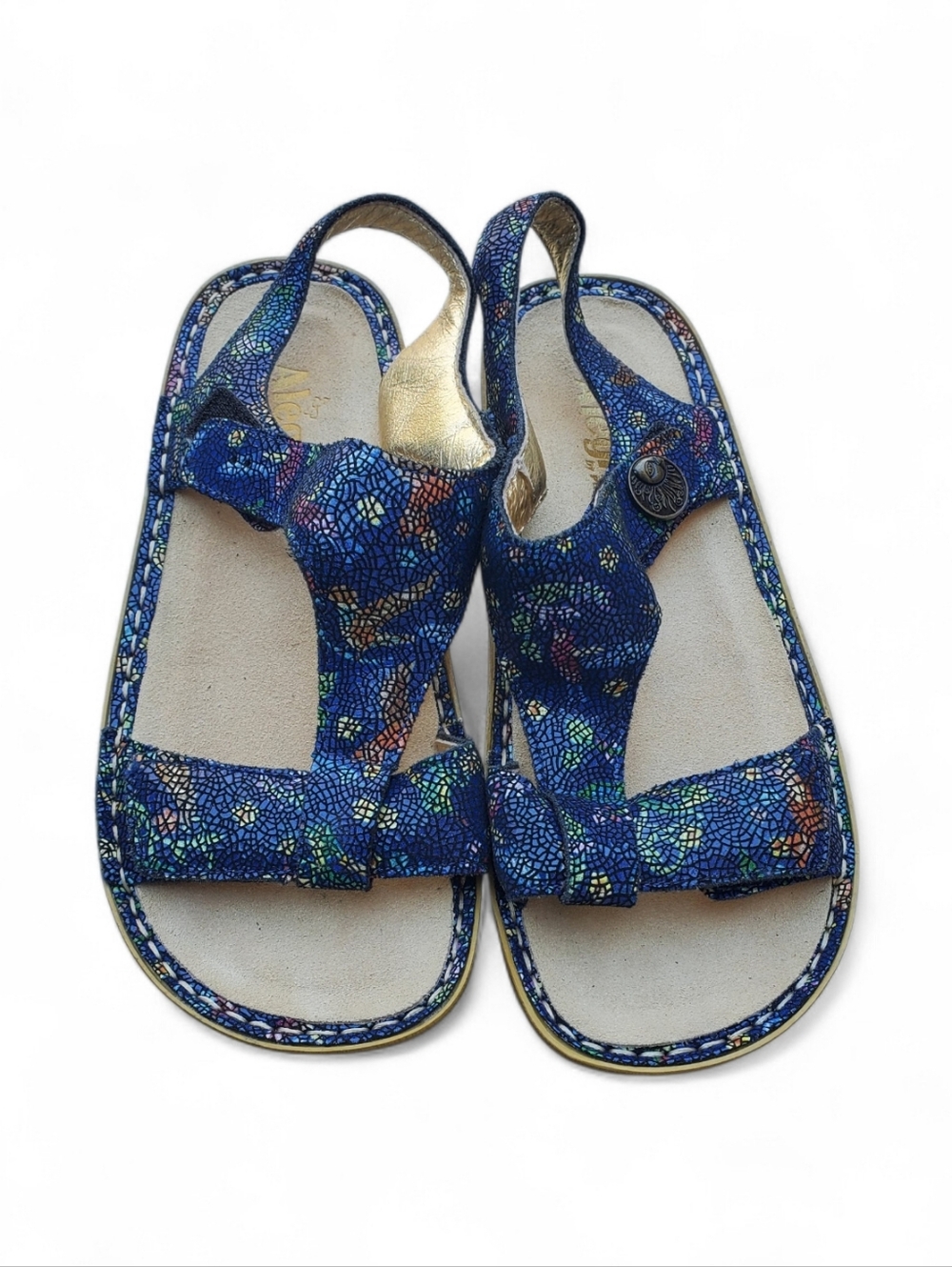 Alegria Kendra Hummingbird Wedge Sandals